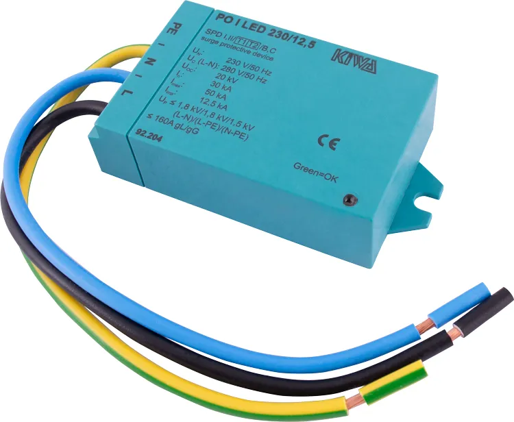 Пристрій захисту від імпульсних перенапруг e.PO II LED E.NEXT 92.203 230В/30кА, клас II+III, 1 полюс + N-PE, для LED освітлення