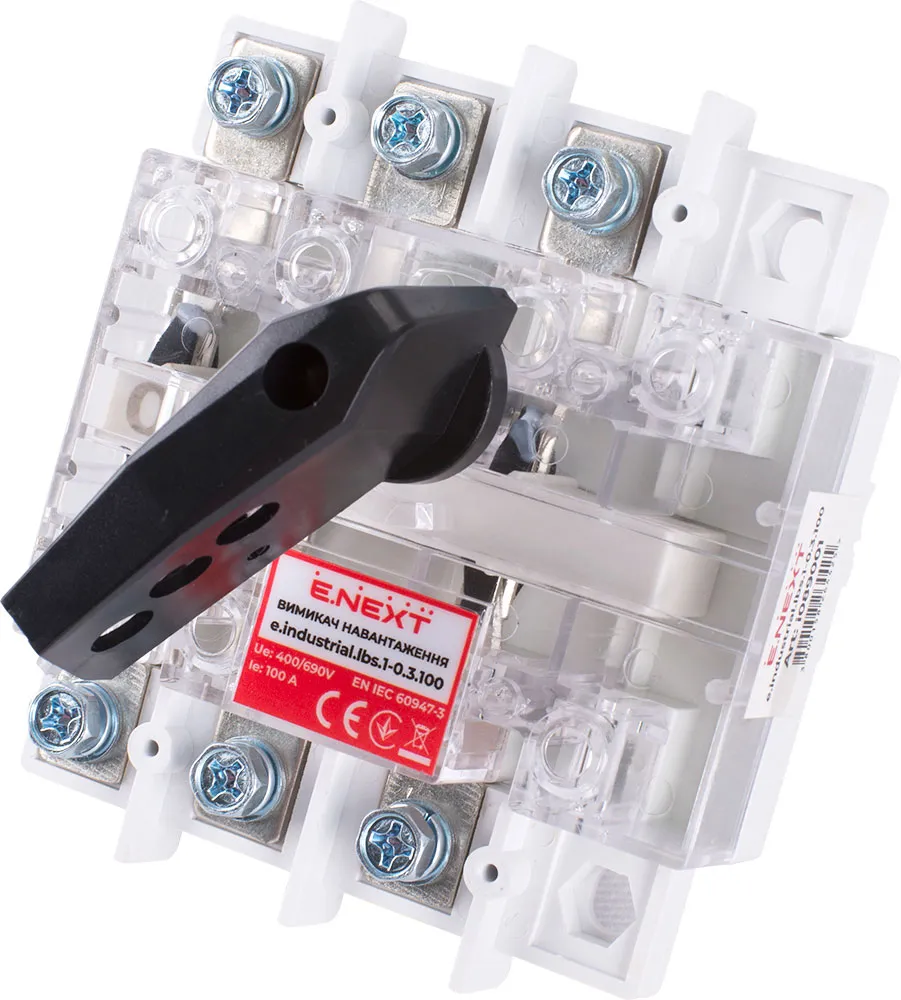Вимикач навантаження E.NEXT (i089001) e.industrial.lbs.1-0.3.100, 3P, 100А