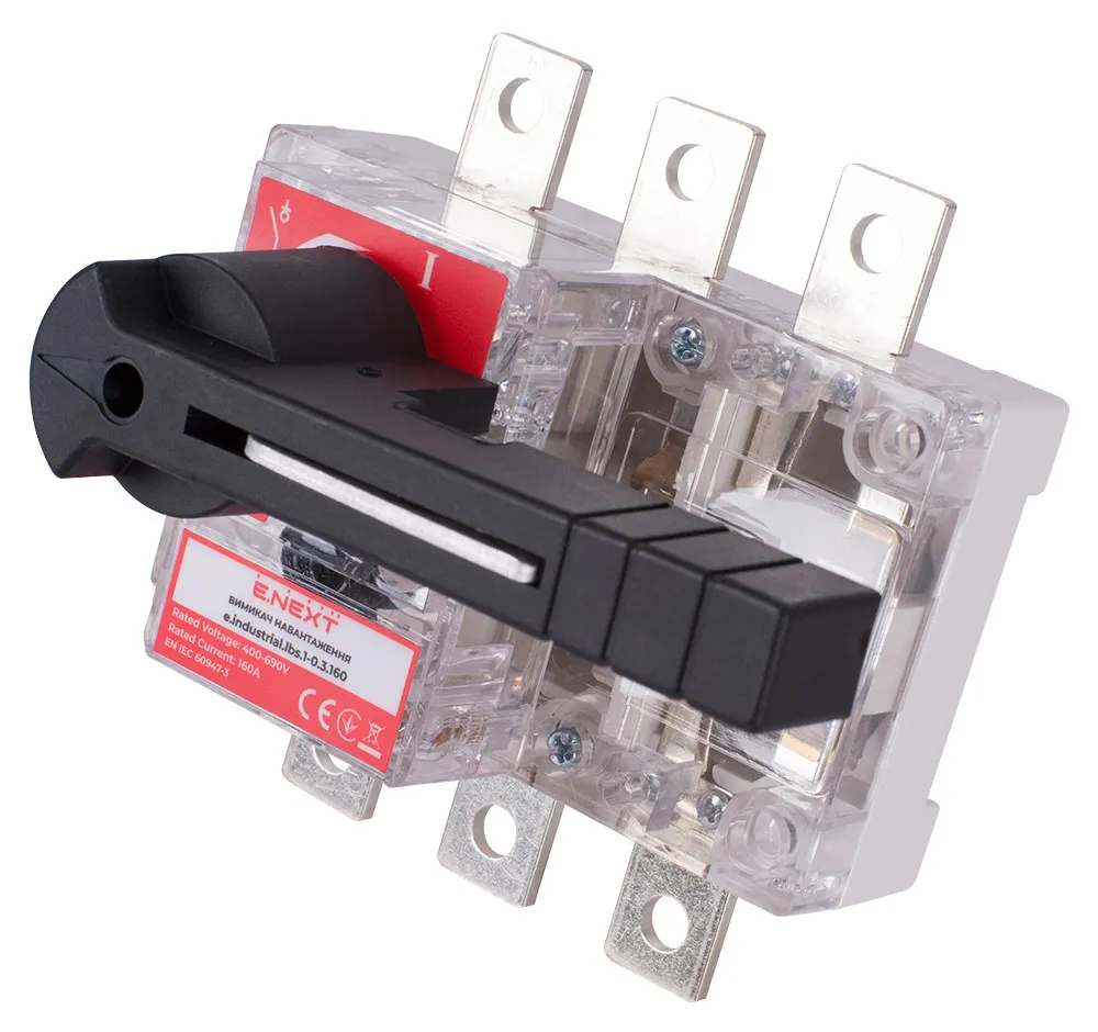 Вимикач навантаження e.industrial.lbs.1-0.3.160 (E.NEXT i089002), 3P, 160А