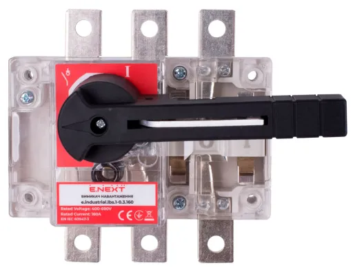 Вимикач навантаження e.industrial.lbs.1-0.3.160 (E.NEXT i089002), 3P, 160А 2
