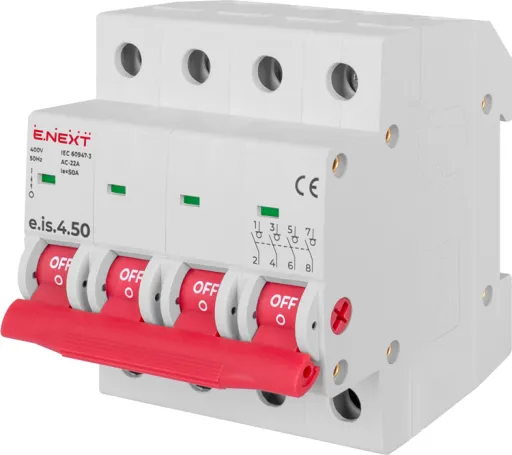 Вимикач навантаження на DIN-рейку E.NEXT p008027 6