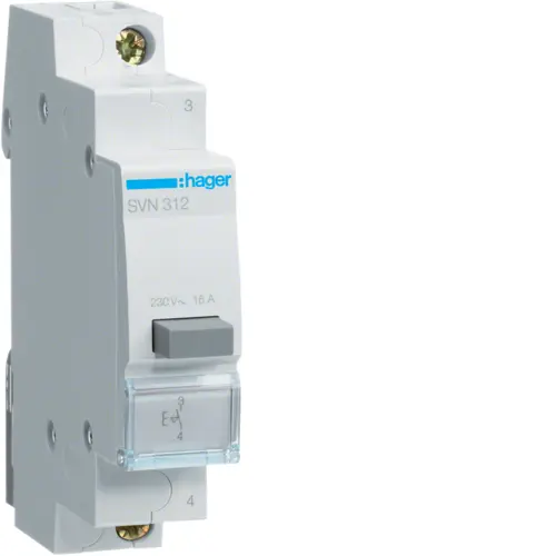 Кнопковий вимикач Hager SVN312 16.0A