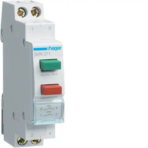 Кнопковий вимикач Hager SVN371 16.0A