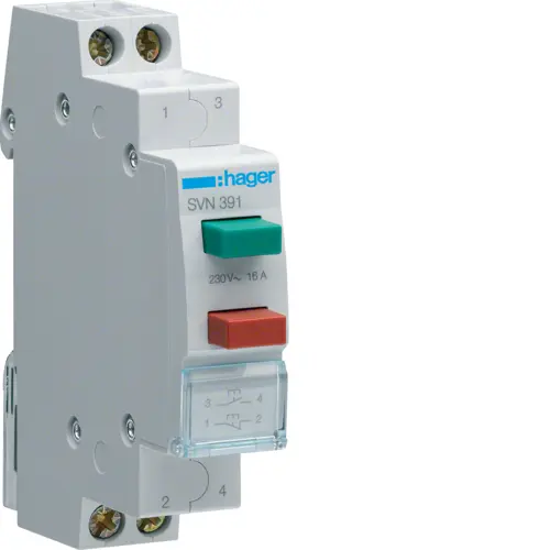 Кнопковий вимикач Hager SVN391 16.0A
