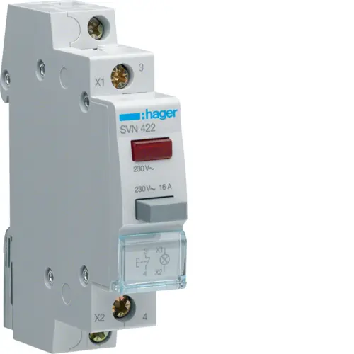 Кнопковий вимикач Hager SVN422 16.0A
