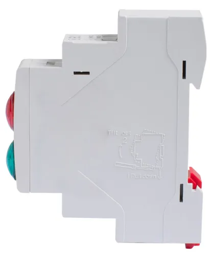 Індикатор на DIN-рейку E.NEXT p059007 - Червоно-зелений, 230В, IP20 3