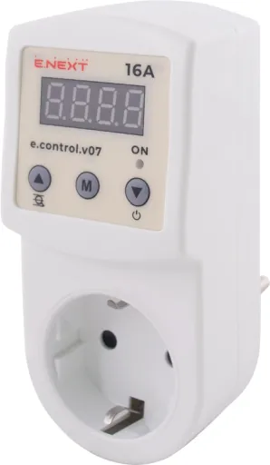 Реле контролю напруги однофазне розеточне e.control.v07 i0310022 E.NEXT