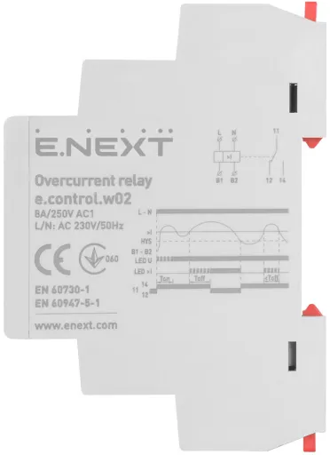 Реле контролю струму (пріоритетне) E.NEXT i0310025 e.control.w02 3