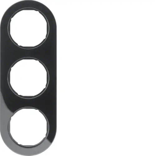 Рамка розетки Hager 10132045 3М Berker R.classic