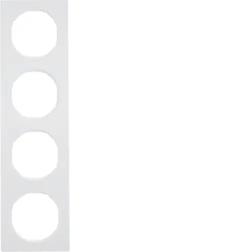 Рамка розетки Hager 10142289 4М Berker R.3