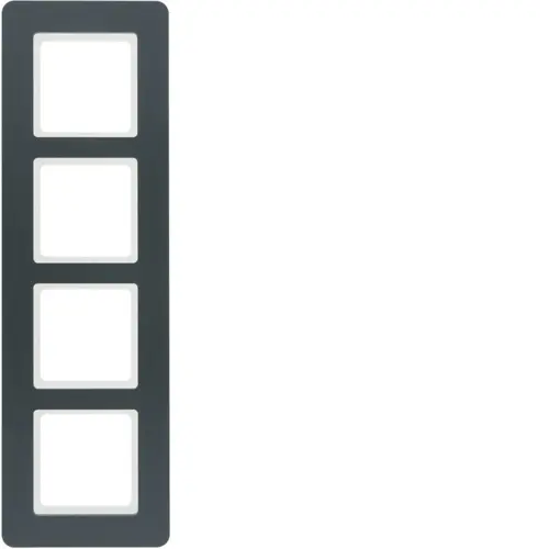 Рамка розетки Hager 10146186 4М Berker Q.7