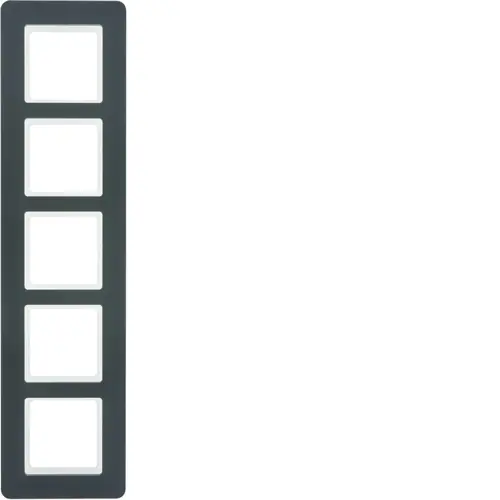 Рамка розетки Hager 10156186 5М Berker Q.7