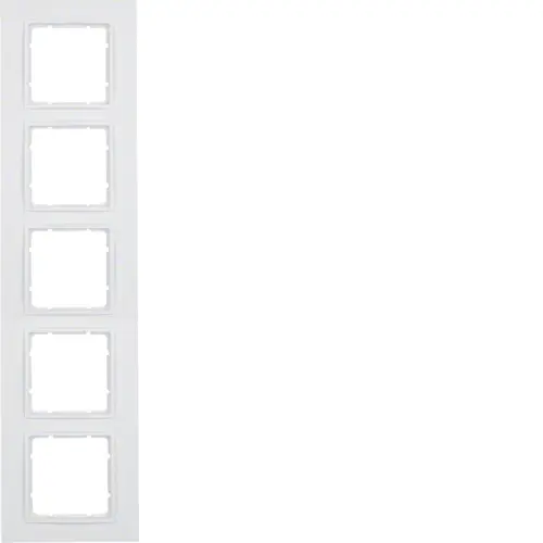 Рамка розетки Hager 10156919 5М Berker B.7