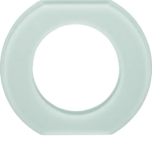 Рамка розетки Hager 109309 1М Glass