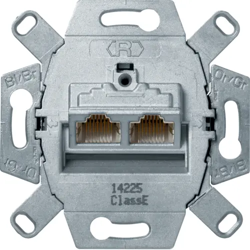 Розетка для передачі даних Hager 455501 Ethernet Cat.6