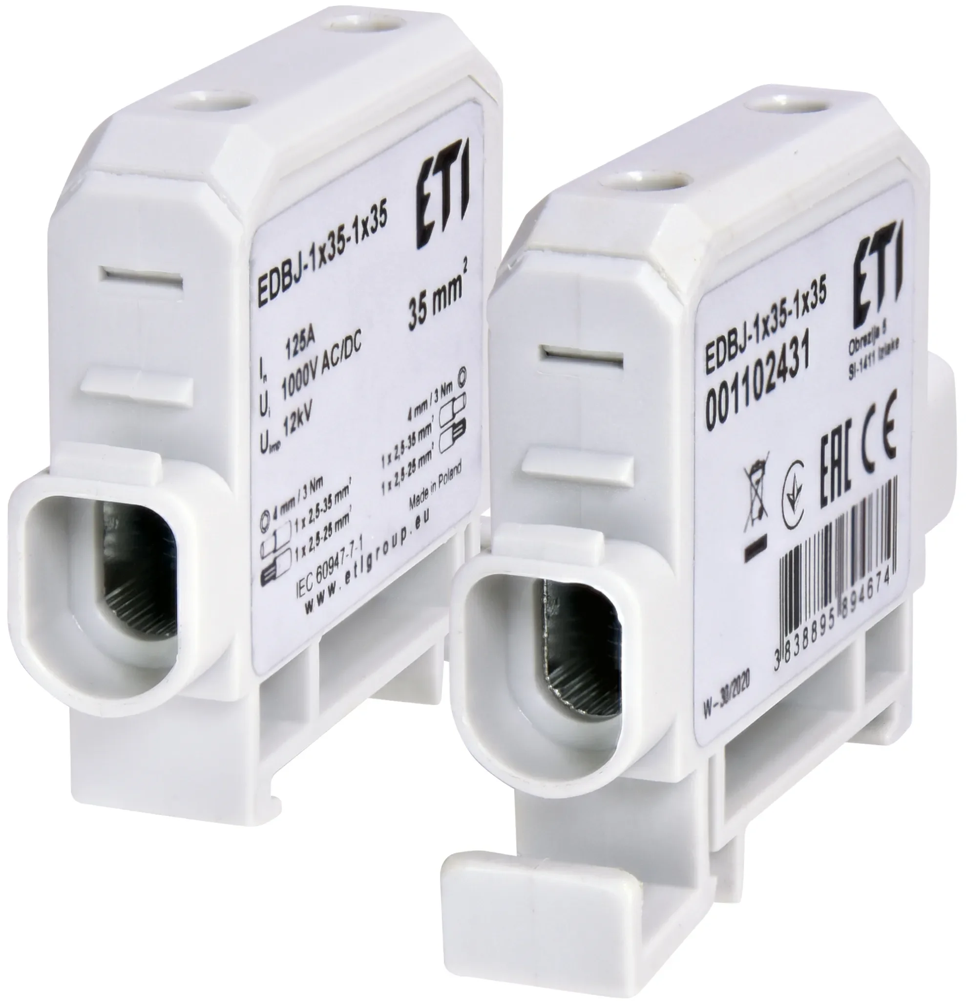 Ввідна клема ETI  EDBJ-1x35-1x35 