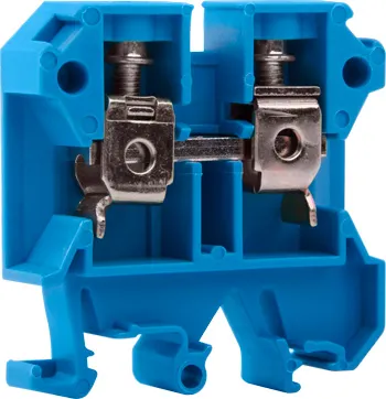 Клемна колодка набірна на DIN-рейку (E.NEXT p049021), синя, без кришки