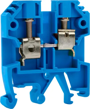 Клемна колодка набірна на DIN-рейку E.NEXT p049024 e.tc.din.pro.4.blue, синя, без кришки