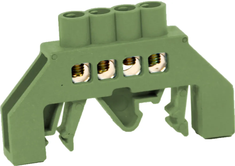 Шина нульова e.bsi.pro.2.4 в ізольованому корпусі універсальна зелена E.NEXT p0650018