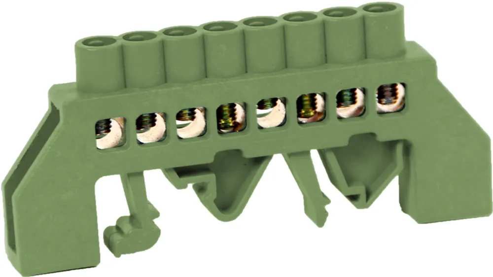 Шина нульова e.bsi.pro.2.8 в ізольованому корпусі універсальна зелена p0650020 E.NEXT