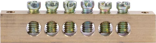 Шина нульова e.bsa.stand.60.6, 6 отв.х 60 А E.NEXT (s056003) 2