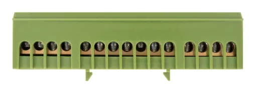 Шина нульова на DIN-рейку в ізольованому корпусі зелена E.NEXT p0650016 2