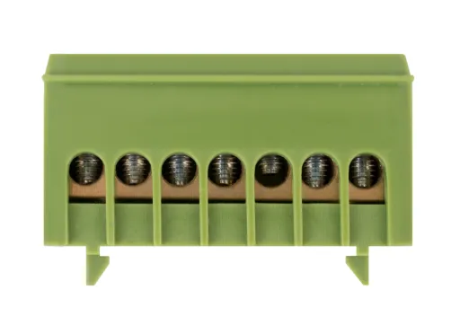 Шина нульова E.NEXT p0650017 e.bsi.pro.1.7 на DIN-рейку в ізольованому корпусі, зелена 2