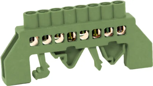 Шина нульова e.bsi.pro.2.8 в ізольованому корпусі універсальна зелена p0650020 E.NEXT