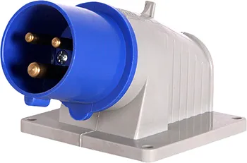 Силова вилка стаціонарна 3Р+Z, 400В, 16А, IP44 E.NEXT 3623-220