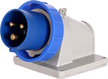 Силова вилка стаціонарна 2Р+Z, 250В, 16А, IP67 E.NEXT 3624-230