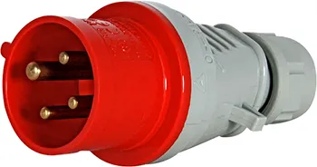 Силова вилка E.NEXT 3627-326 переносна розбірна 3Р+PE, 400В, 16А, IP44