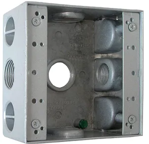 Коробка розподільча (монтажна) металева без кришки E.NEXT i0530008 з 5 різьбовими вводами 3/4"