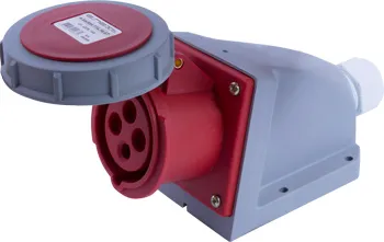 Силова розетка стаціонарна E.NEXT i082008 e.socket.114.16.67, 4-пол., 400В, 16А, IP 67