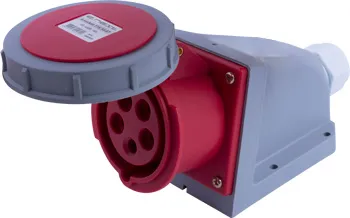 Силова розетка стаціонарна E.NEXT i082009 5п., 400В, 16А, IP 67