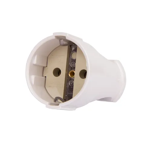 Розетка переносна e.socket.003.16.white, з з/к, 16А біла E.NEXT p017003