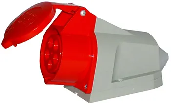Силова розетка стаціонарна 3Р+N+Z, 400В, 16А, IP44 (E.NEXT, 445)