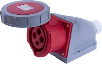 Силова розетка стаціонарна e.socket.124.32.67 E.NEXT i082011, 4П, 400В, 32А, IP67