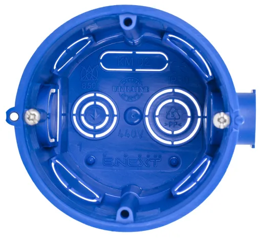Коробка установочна e.db.pro.102.d65 цегла/бетон, глибока, блочна КМ02 (E.NEXT p018102) 2