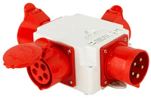 Монтажний набір- розгалужувач 32A 3P+N+Z 400V/ 1x32A 3P+N+Z 400V, 2x16A 2P+Z 250V E.NEXT 403-016