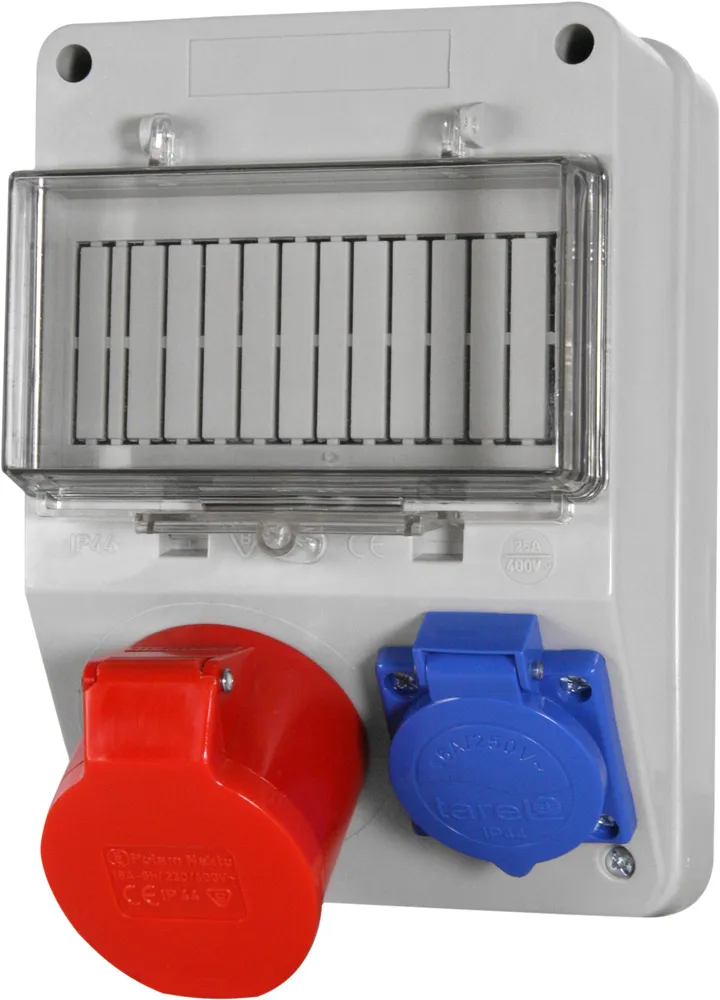 Монтажний набір E.NEXT 6263-130 16А 3Р+N+Z 220/400V, 16A 2P+Z 250V, клемна колодка 5х4кв.мм