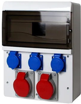 Монтажний набір E.NEXT (6636-000) - 2 х32A (230/400V) 4 кв.мм, 3х16А 230V 1,5 кв.мм, 13 мод.