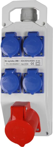 Монтажний набір 32А 3Р+N+Z 400V 4x16 2P+Z 250V E.NEXT 390