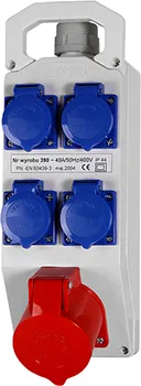 Монтажний набір E.NEXT 395 16А 3Р+Z 400V 4x16 2P+Z 250V