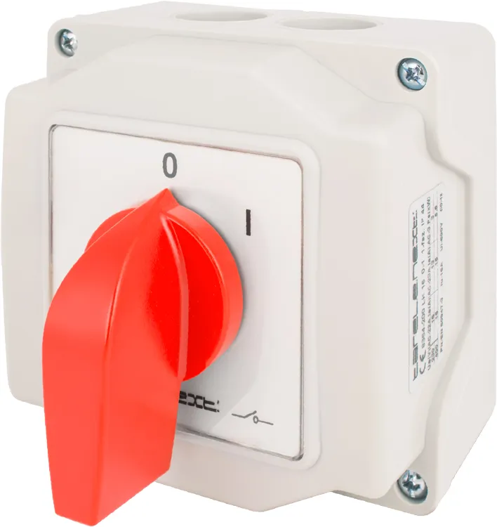 Пакетний перемикач LK16/1.216-ОВ/45 E.NEXT 8364-200 у корпусі, 1p, 0-1, 16А, IP44