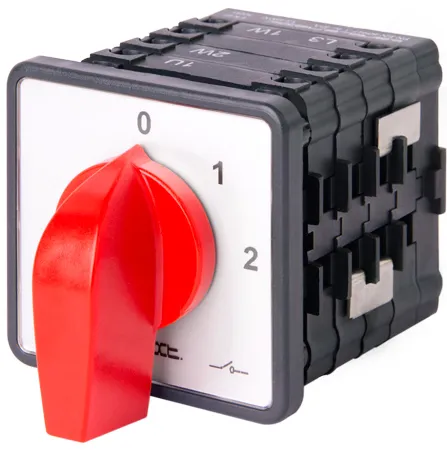 Пакетний перемикач LK40/4.322-ZP/45 щитовий, з передньою панеллю, 0-1-2, 40А E.NEXT 8621-200