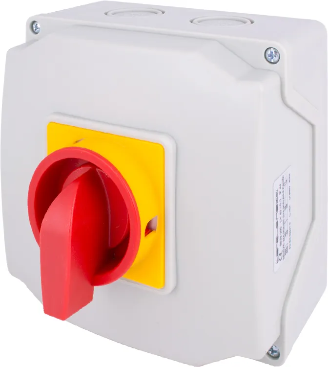 Пакетний перемикач LK63/3.323-ОК/45 в корпусі (під пломбування) E.NEXT 8838-200, 3p, 1-0-2, 63А, IP44