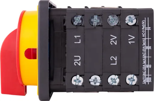 Пакетний перемикач LK40/4.322-ZК/45 щитовий, з передньою панеллю (під пломбування), 0-1-2, 40А E.NEXT 8625-200 2