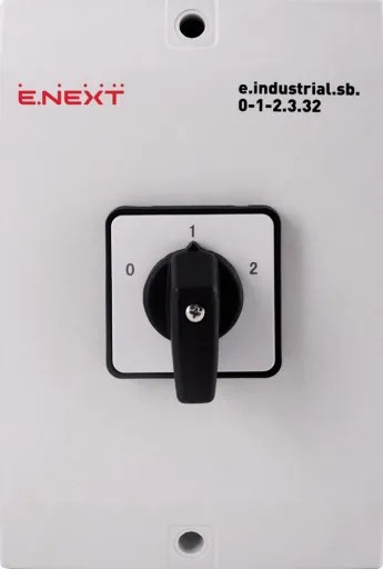 Пакетний перемикач в корпусі E.NEXT i0360016, 3р, 32А (0-1-2) 2