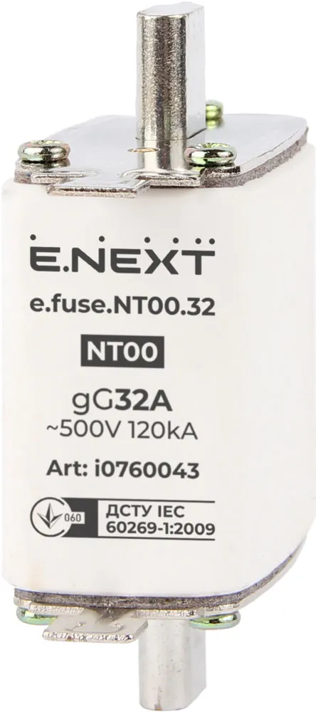 Запобіжник плавкий e.fuse.NT00.32, габарит 00, 32А E.NEXT i0760043