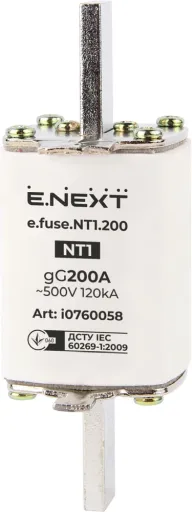 Запобіжник плавкий e.fuse.NT1.200 E.NEXT i0760058, габарит 1, 200А